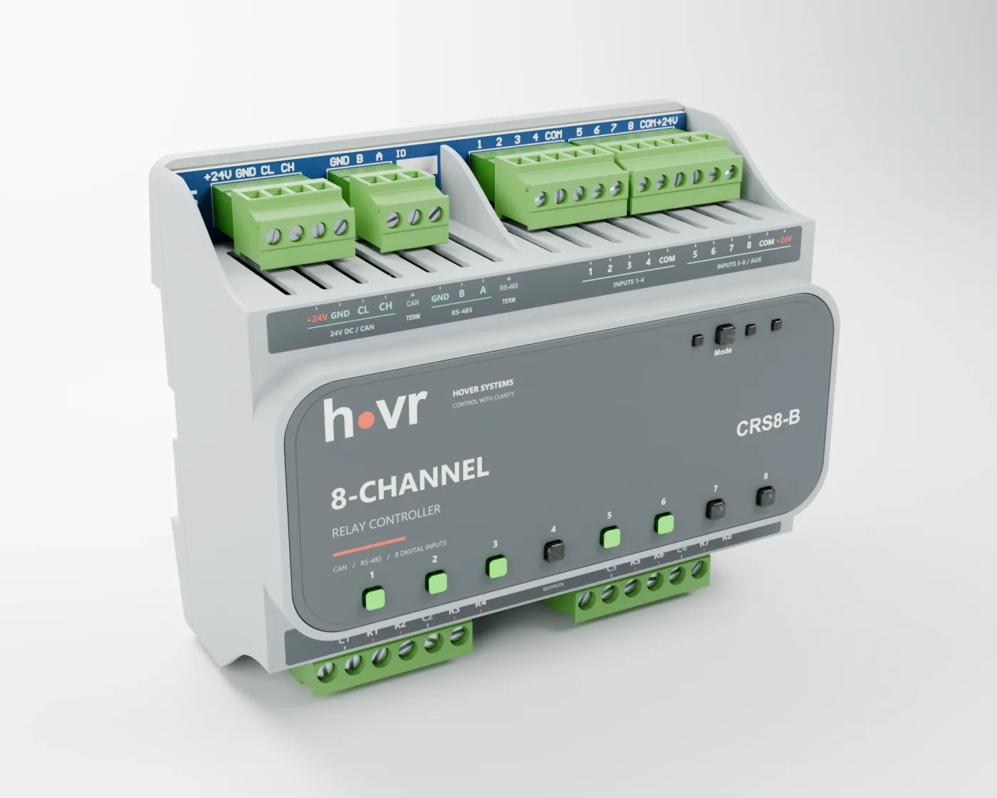 HVR-IO-DI8-RO8-B, вид в три четверти слева