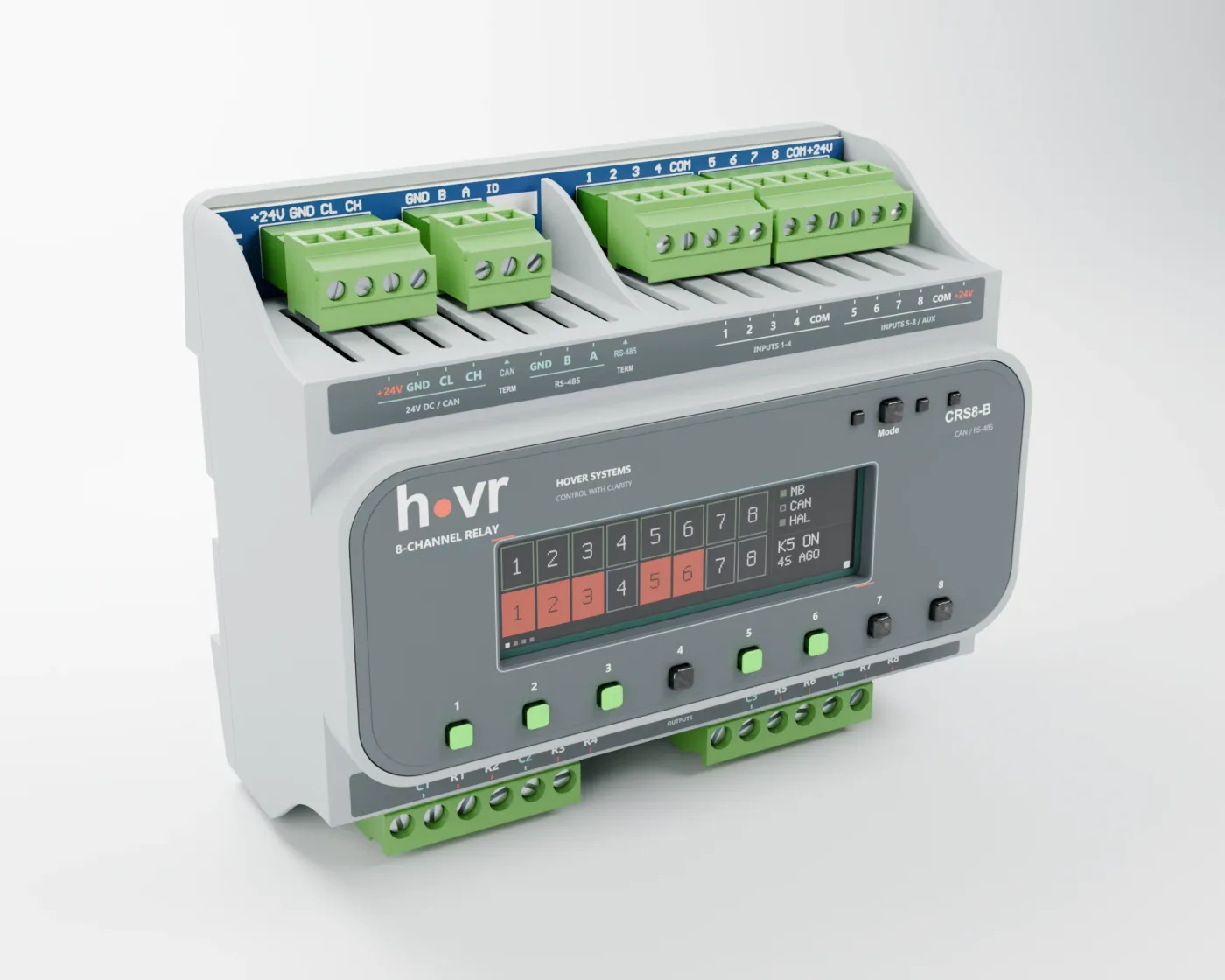 HVR-IO-DI8-RO8-C, вид в три четверти слева